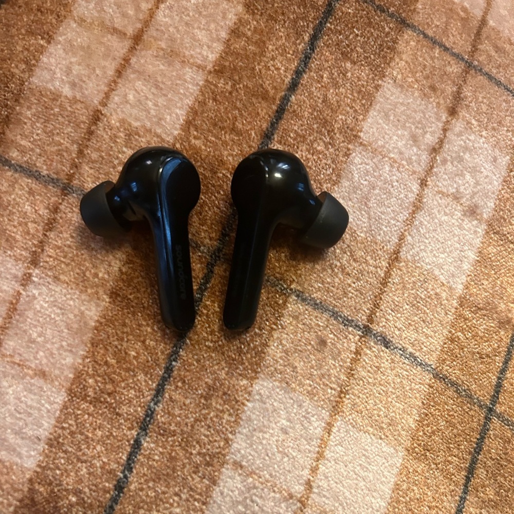 Black soundcore wireless earphones (charger not included!)
